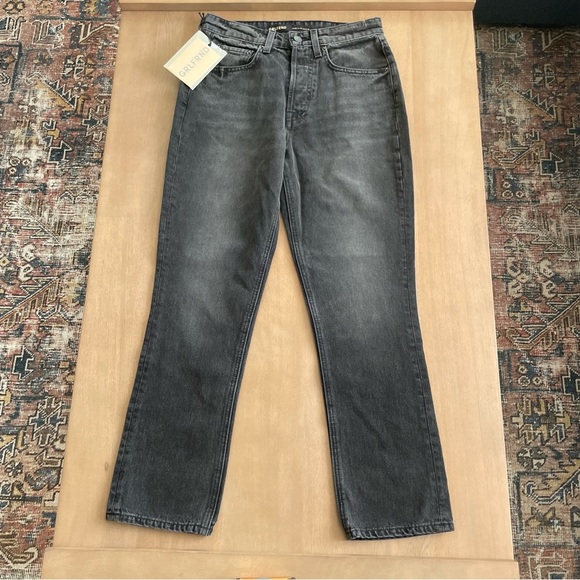 GRLFRND Karolina High Rise Straight Crop Black Jeans - Picture 3 of 12